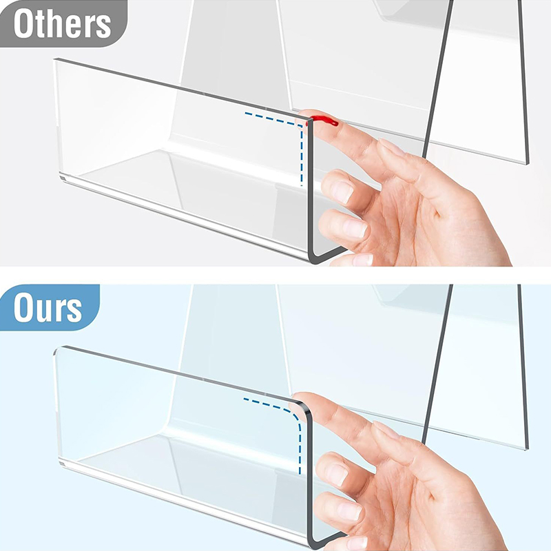 Clear Acrylic Book Stand Holder - 【M】Comic-Display, Acryl-Buchhalter, Comic-Rahmen, transparenter Laptop-Ständer, Zeitschriftenständer