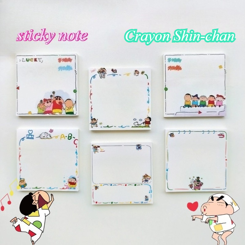 Stationery Books - Crayon Shin-chan Cartoon Niedliche Haftnotizen Kawaii