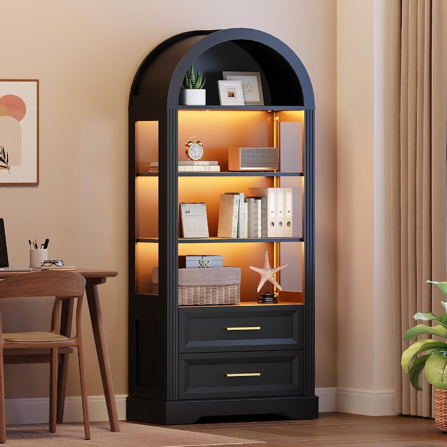 Vitrine, hohes, gewölbtes Büch – Books Bewertung und Preis