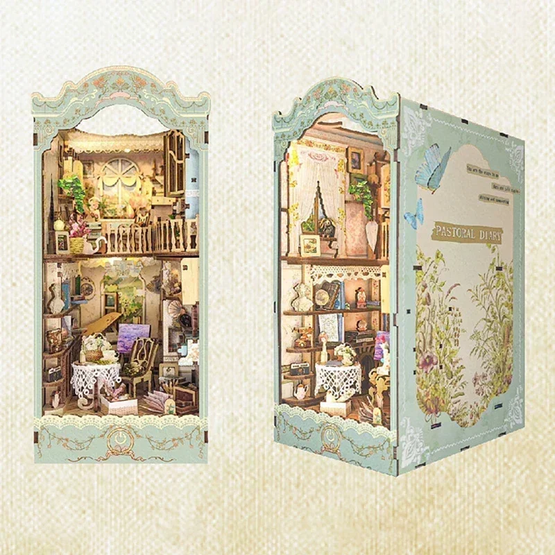 Märchenstadt Bücherregal Waldh – Diy Wooden Book Nook Kit Shelf Insert Bewertung und Preis