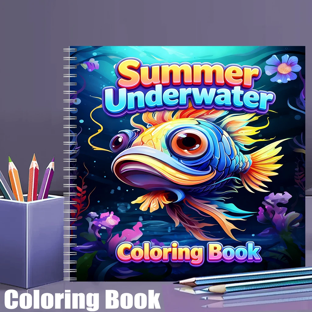 Sommerliches Unterwasser-Malbu – Adult Coloring Book Stress Relief Bewertung und Preis